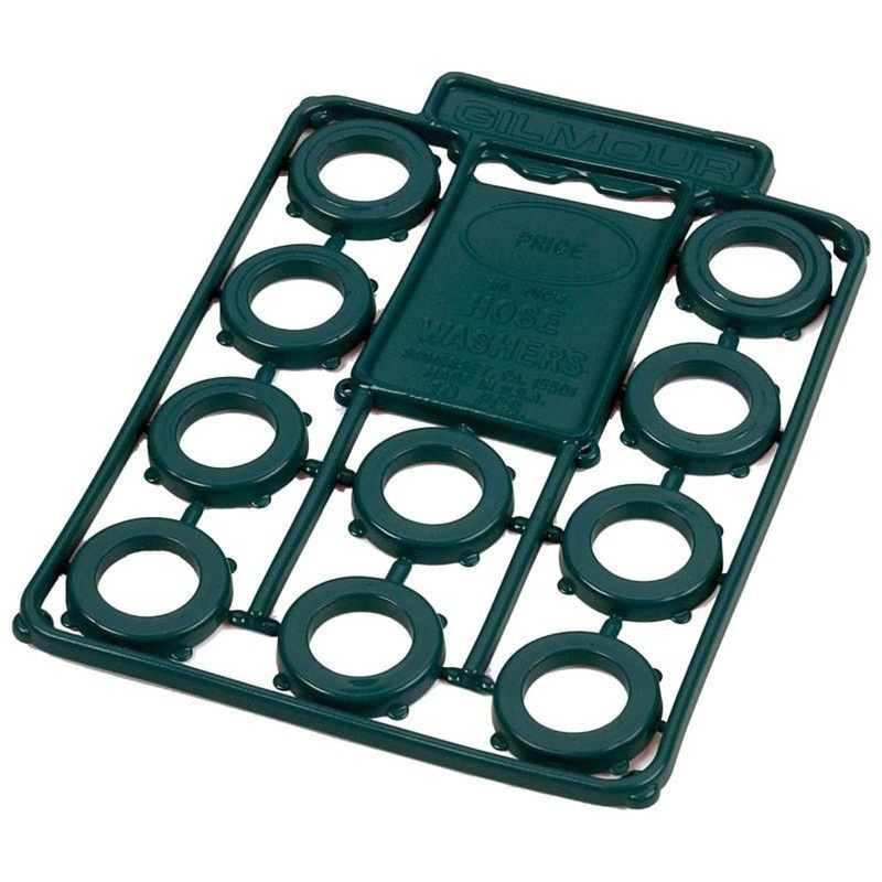 VINYL HOSE WASHERS|10 PACK|GREEN