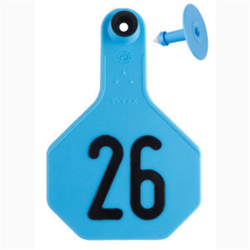 Y-Tex 26 – 50 Blue Numbered Medium Cattle Id Ear Tags
