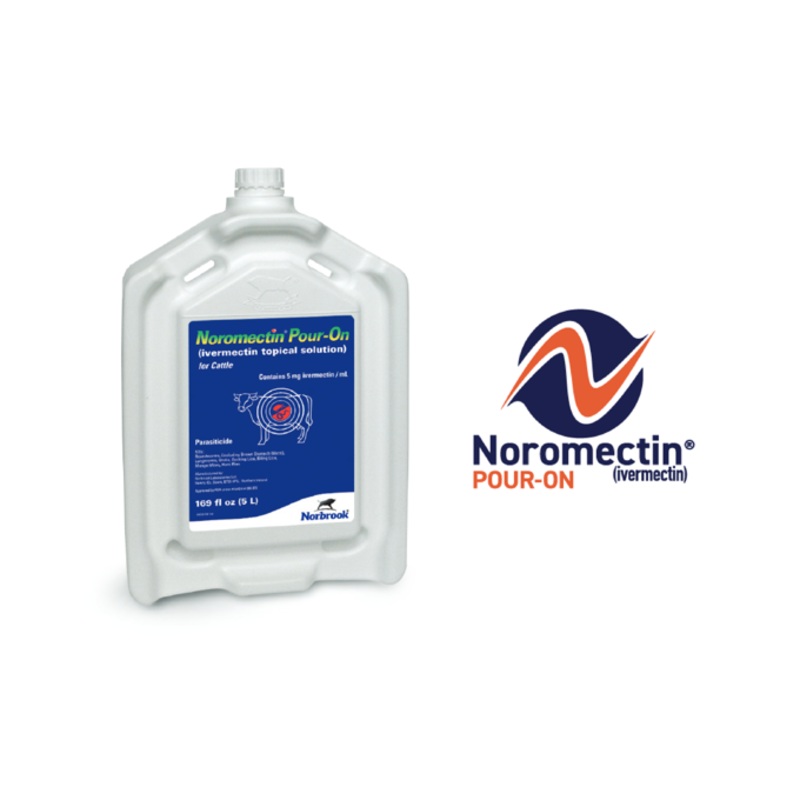 Noromectin Pour-On (ivermectin topical solution) for Cattle
